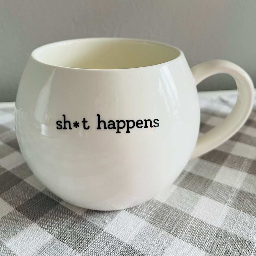 Brand new - “sh*t happens, coffee helps” coffee mug, 12 oz.